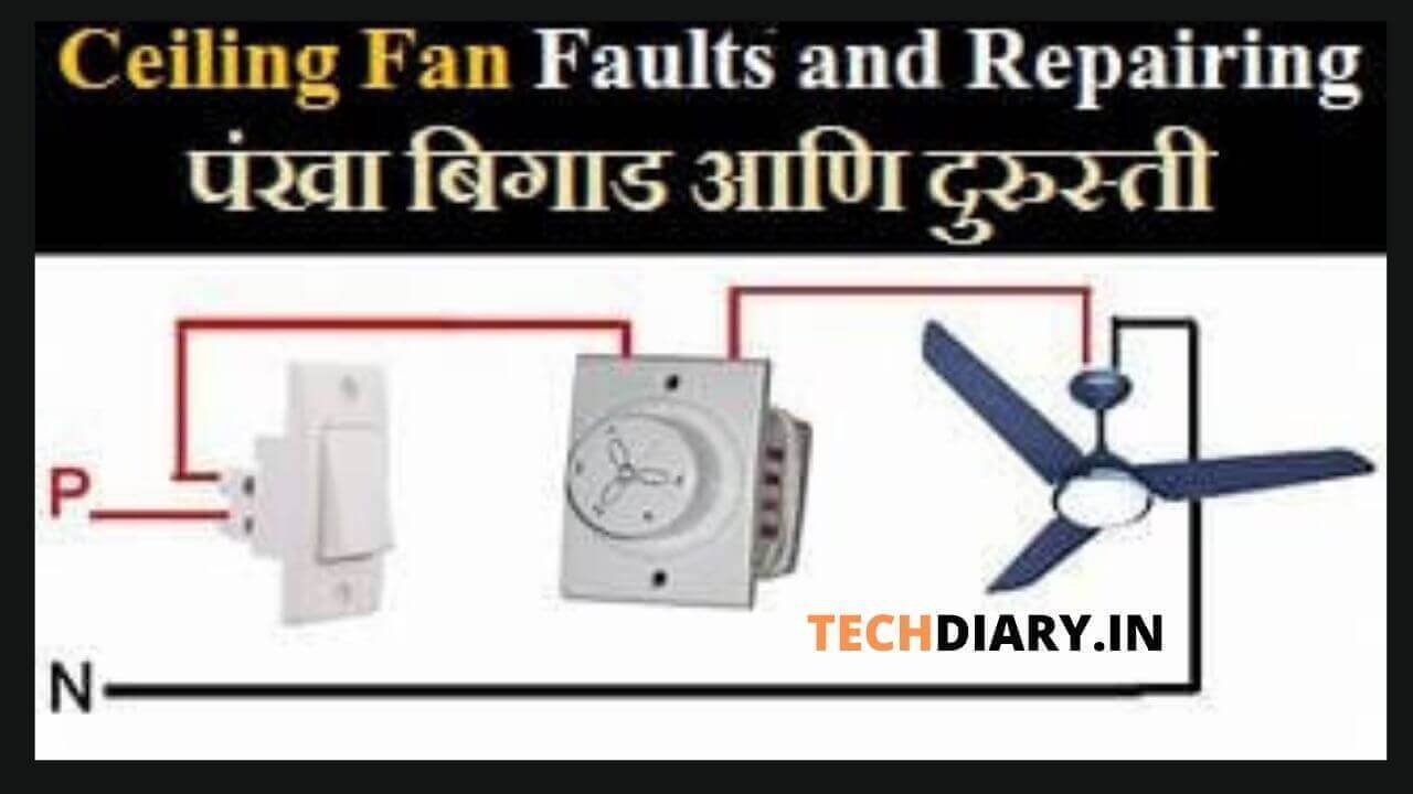 Ceiling fan faults and repairing | पंखा बिगाड आणि दुरुस्ती
